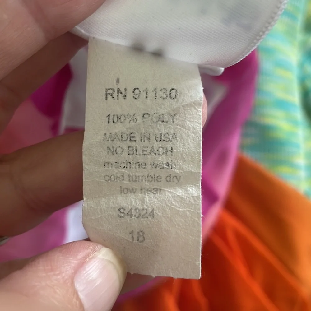 CWD Kids pink and orange sleeveless ombre maxi dress Sz 18